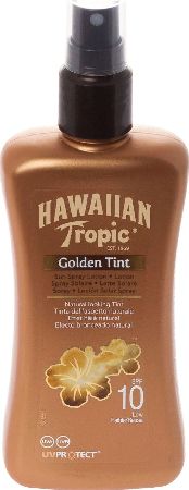 Hawaiian Tropic, 2102[^]0106582 Golden Tint Sun Spray SPF10 200ml
