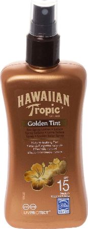 Hawaiian Tropic, 2102[^]0106583 Golden Tint Sun Spray SPF15 200ml