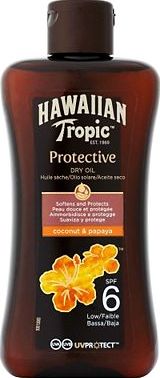 Hawaiian Tropic, 2041[^]10051326 Protective Dry Oil SPF6 200ml