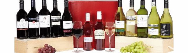 Hay Hampers Twelve Wines from the New World in a Gift Box (Includes Mainland Next Working Day Delivery)