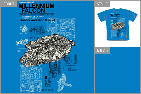 (Millenmum Falcon) Blue T-shirt