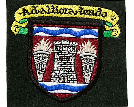 School Blazer Badge, Black Multi