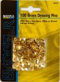 HD 100 Brass Drawing Pins (HA121)