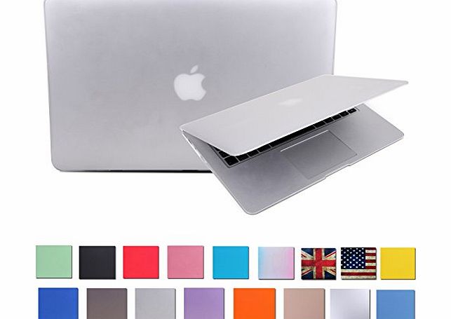 HDE Matte Hard Shell Clip Snap-on Case for MacBook Pro 13`` with Retina Display - Fits Model A1425 / A1502 (Clear)