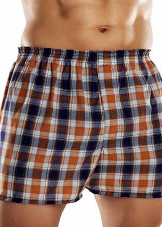 HDUK TM Mens Underwear 3 Pairs of Mens Traditional Woven Poly Cotton Boxer Shorts with Elasticated Waistband - Available in Sizes Small up to 5XL (X Large)