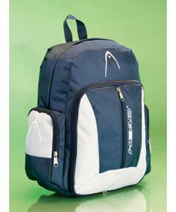 Head Convertible Backpack - Black and Navy