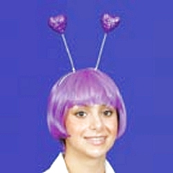 Head boppers - Purple hearts