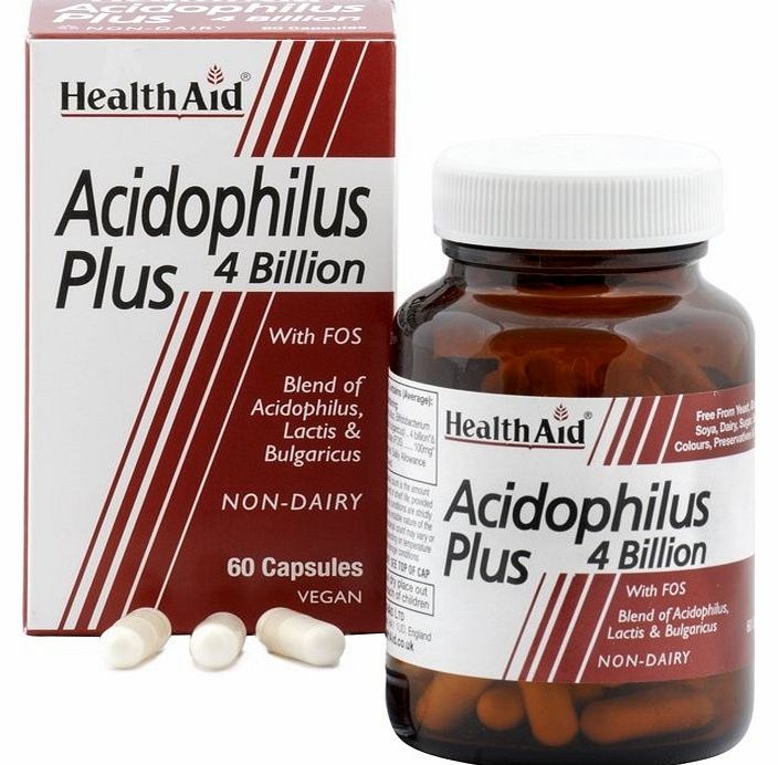HealthAid Acidophilus Plus (4 Billion) Probiotic