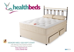 Health Beds Memory Med 1200 Soft Start Single