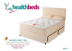 Health Beds Memory Med 1400 Medium Small Single