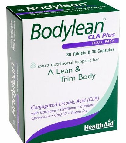 Bodylean CLA Plus - Conjugated Linoleic Acid, Co Q10, Green Tea - 30 Capsules & 30 Tablets