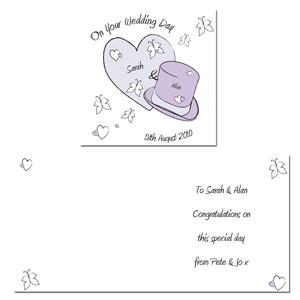Heart and Hat Card Butterfly