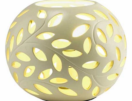 heart of house Rowan Leaves Ceramic Table Lamp -