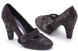HeelzSoHigh EyeCatchShoes - Womens Monaco Glitz Shoes Black Size 4