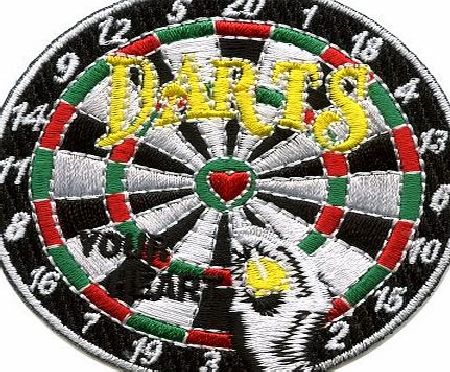 hegibaer Dart BOARD Dartboard Dart EM WM quality K-22 Sew-On Patch