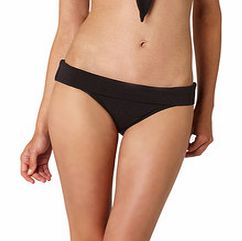 Lille fold over bottoms in black