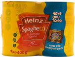 Heinz Spaghetti in Tomato Sauce (4x400g) Cheapest in Sainsburyand#39;s Today!