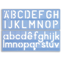 helix 50mm Upper And Lower Case Stencil Set
