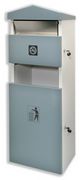 Combination Bin with Lockable Door Steel Waste Capacity 30 Litres and Ash 10 Litres Ref V40030