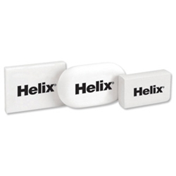 helix Economy White Erasers for Pencil 34x20x8mm