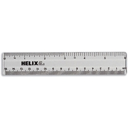 helix Plastic Ruler 10ths 16ths/inch and