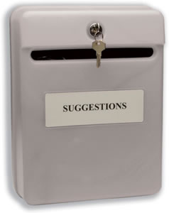 Post or Suggestion Box Wall-mountable with