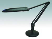 VL2 black desk lamp which uses a