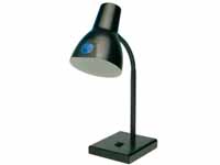 VL5 60 watt black table lamp with integral