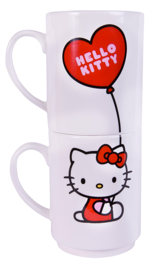 Hello Kitty Balloon Stacking Mugs
