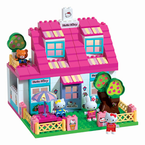Hello Kitty Build Your Own House - 129 Piece Set