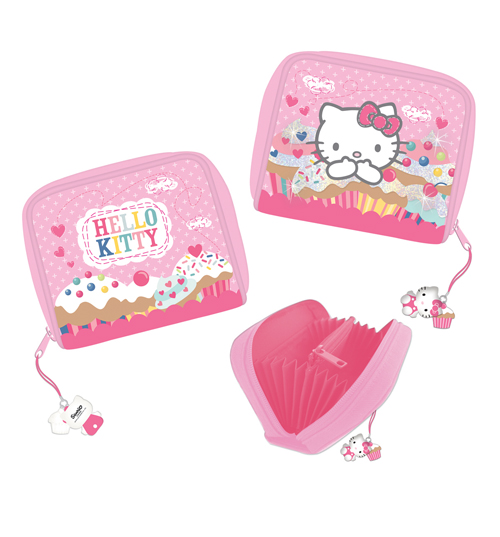 Hello Kitty Cupcakes Purse With Charm