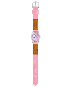Hello Kitty Fashionable Pink Denim Strap Quartz Watch
