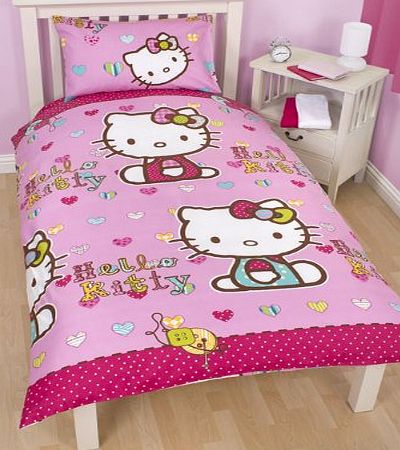 Hello Kitty Folk Single Rotary Duvet Cover and