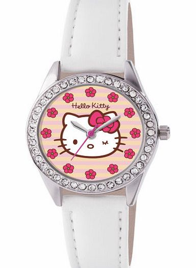 Hello Kitty Girls Hello Kitty Flower Watch - White