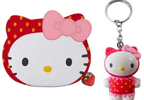 Hello Kitty Key Ring and Purse Set