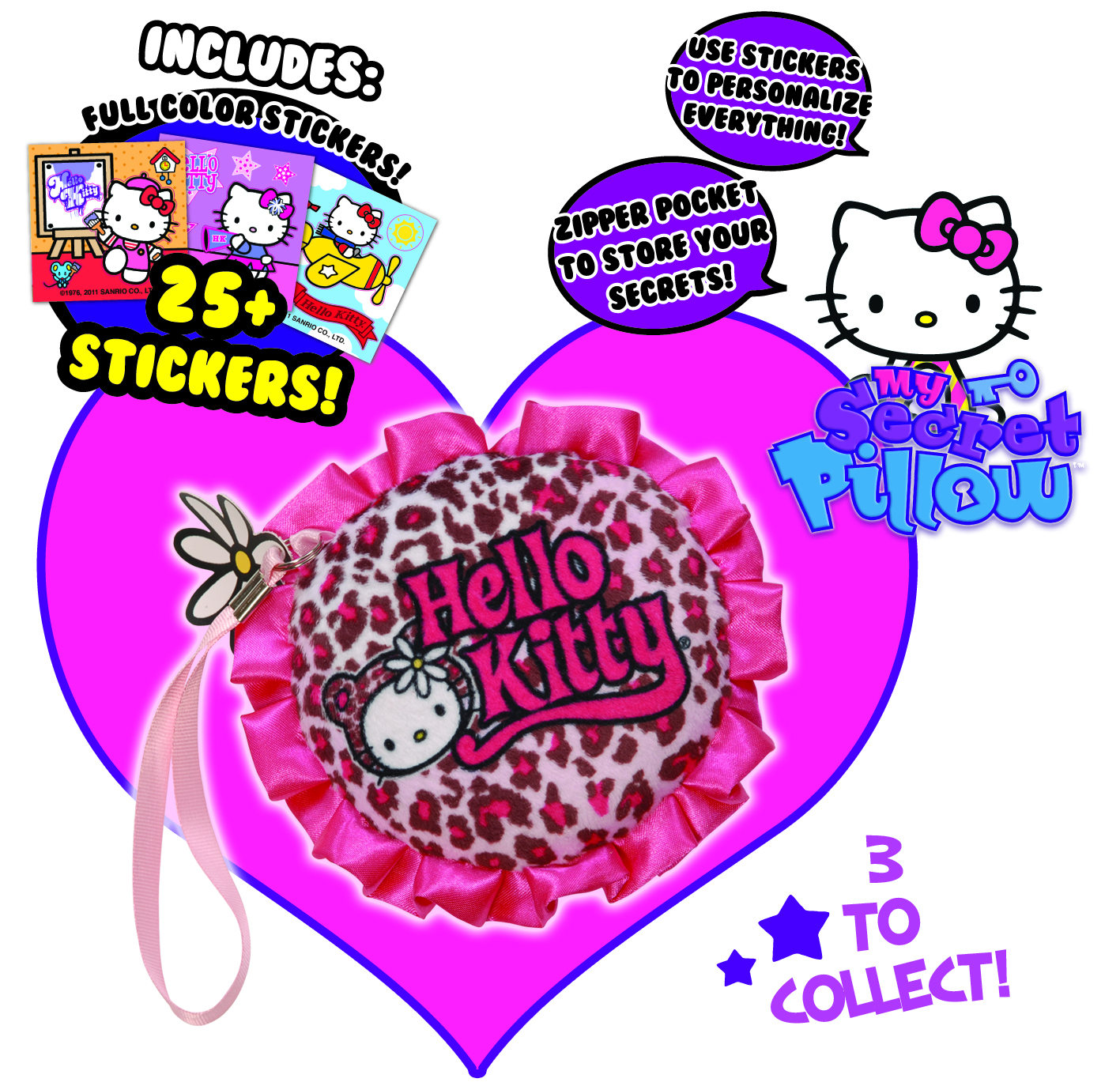 Hello Kitty Micro Pillow Wristlet-leopard Print
