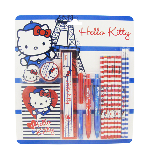 Hello Kitty Paris Stationary Set