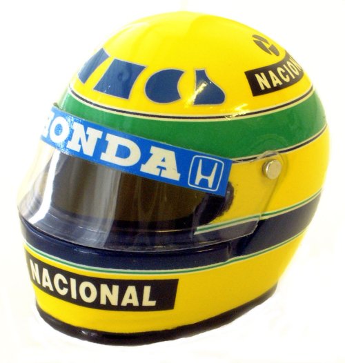 Helmets 1:8 Scale Honda Helmet 1987 A.Senna