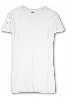 Rolled sleeve T-shirt