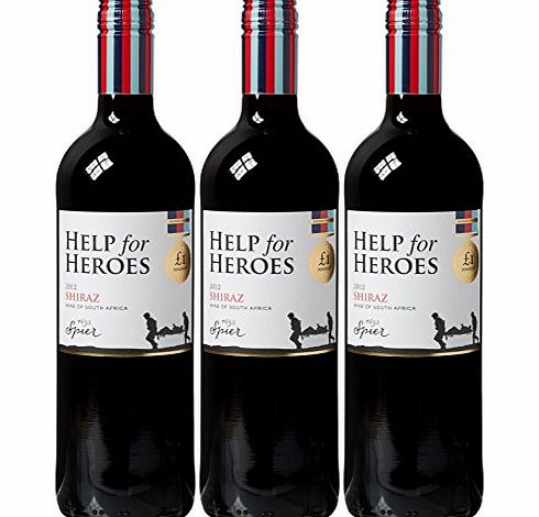HELP for HEROES  Wine Case: Shiraz 2013 Wine 75 cl (Case of 3)