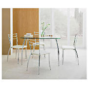 Rectangular Dining Table & 4 Chairs,