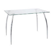 Rectangular Dining Table, Clear