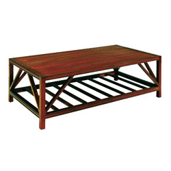 Country - Wood Top Chery Coffee Table