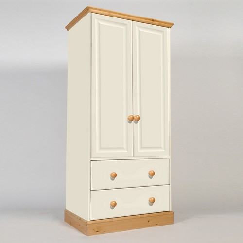 Pine Double Wardrobe with 2
