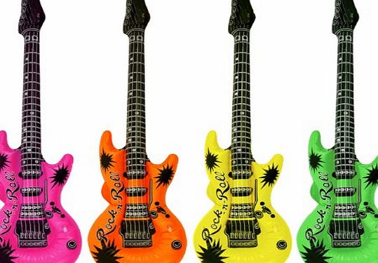 4 Inflatable Guitar Party Accessories