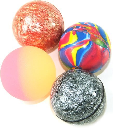15 X Mixed Colour Jet Bouncy Balls