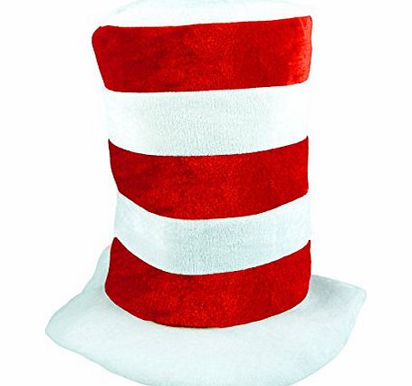 HENDBRANDT ADULT SIZE RED amp; WHITE STRIPED CAT IN THE HAT STYLE BOOK DAY HAT DR SEUSS