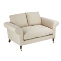 Henley 2 seater sofa - Artelier Designs Liniun Collection Potomac Marzipan - Light leg stain