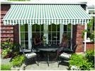 Henley Awning: W2.5 x D2.0 - Green and White