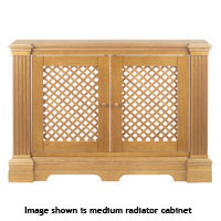 Radiator Cabinet - Oak Effect Large Size 1710x900mm